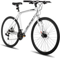 HH HILAND 700C Road Hybrid Bike - Comfortable 21-Speed Commuter