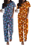 Ekouaer 2 Pack Pajamas for Women Set - Soft Short Sleeve (Style FP9H)