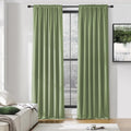 Sage Green Blackout Curtains 96 in Length - Thermal Room Darkening