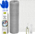 Chicken Wire Fencing 16.5 in x 80 ft - Garden and Poultry Barrier