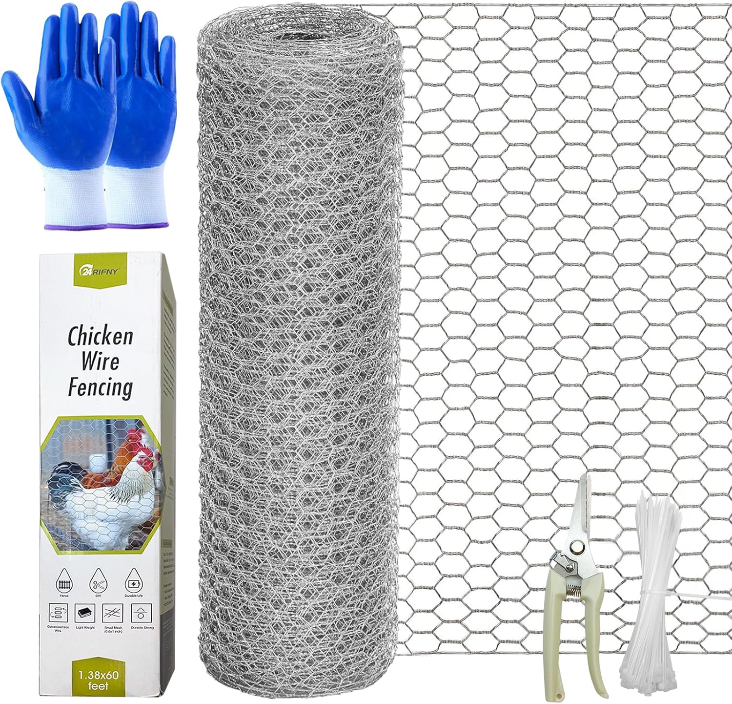 Chicken Wire Fencing Roll for Garden Plants and Poultry Needs