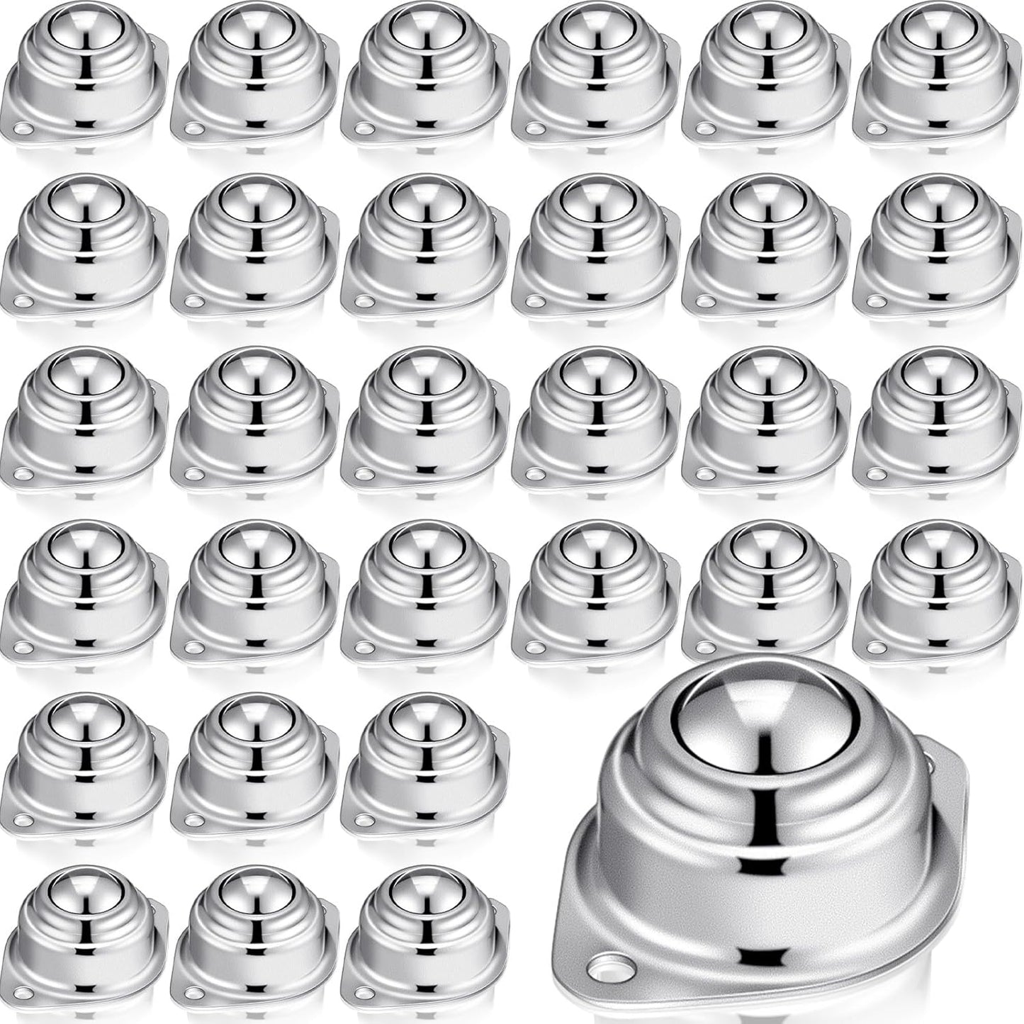 Gisafai 30 Pcs Roller Ball Transfer Bearings for Versatile Use