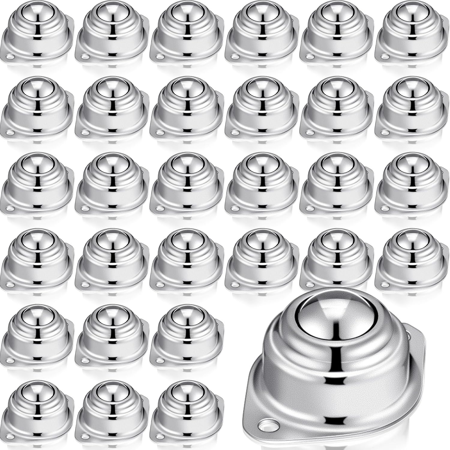 Gisafai 30 Pcs Roller Ball Transfer Bearings for Versatile Use