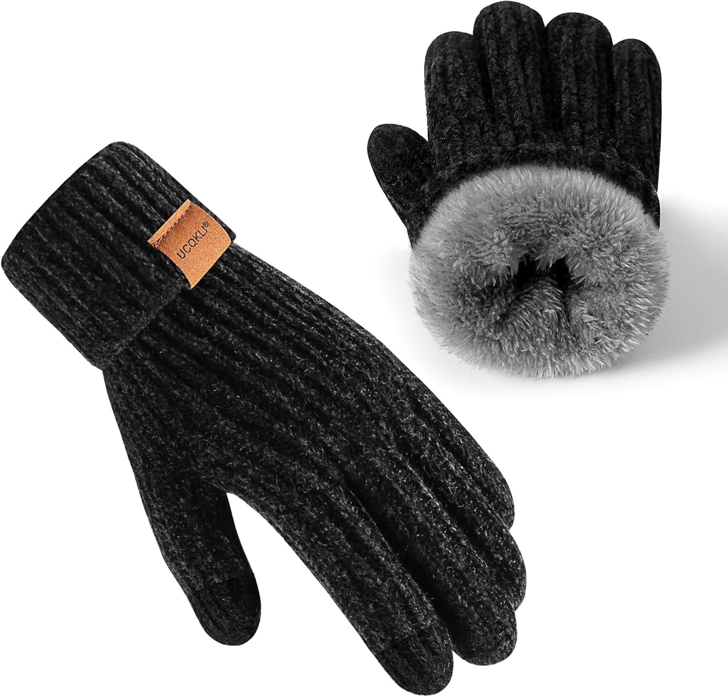 Chenille Winter Gloves: Warm & Touchscreen Ready
