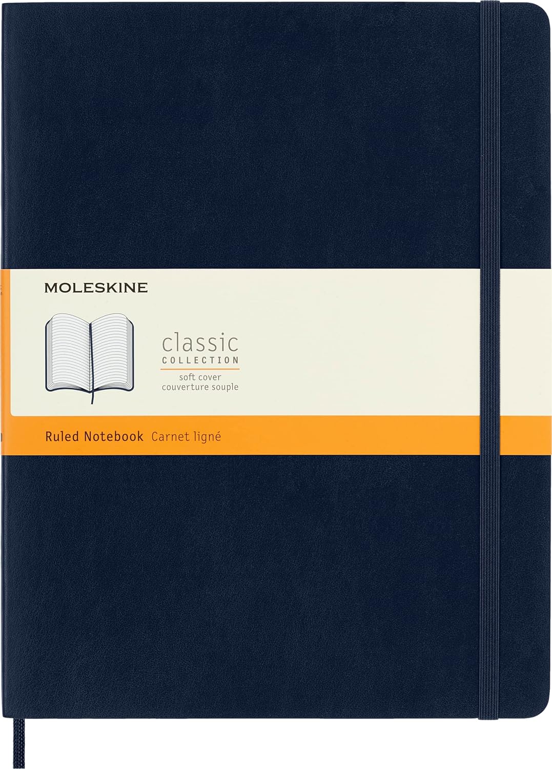 Moleskine XL Soft Cover Notebook, Sapphire Blue - 192 Ruled Pages