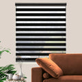 Blackout Zebra Blinds Dual Layer Room Darkening Shades - 45in x 72in