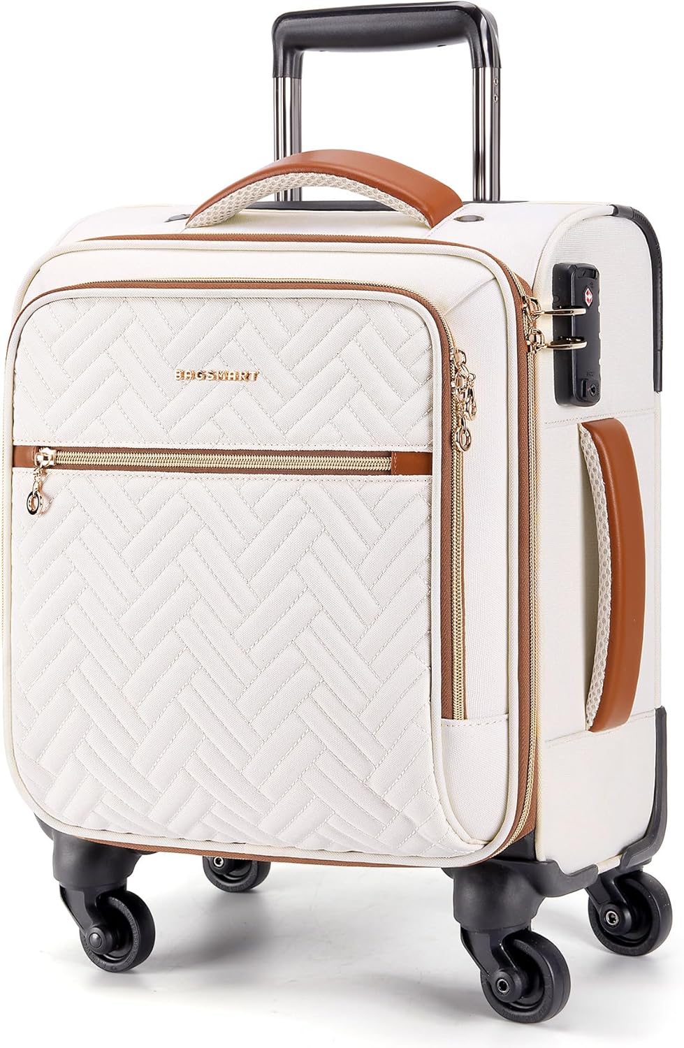 BAGSMART Underseat Carry On Luggage for Travel and Weekend Trips