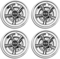 8 inch Golf Cart Hub Caps Set of 4 - Rust-Proof SS Chrome Wheel Covers
