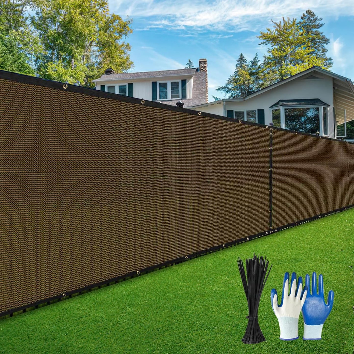 Privacy Fence Screen 5X50FT Heavy Duty 220GSM for Outdoors