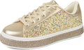 UUBARIS Women's Glitter Tennis Sneakers - Sparkly Dressy Rhinestone