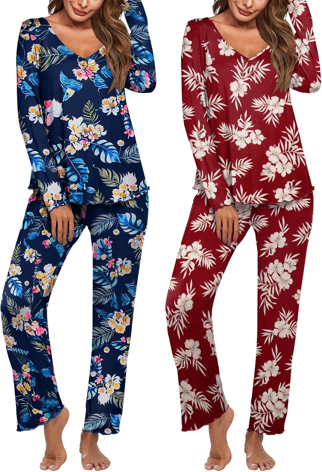 Ekouaer Womens 2 Pack Pajama Set for Ultimate Comfort and Style