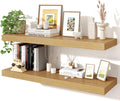 Axeman 36In Floating Shelves 2 Pack - Deep Rustic Storage