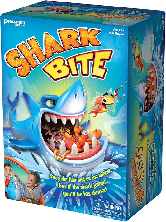 Pressman Shark Bite Game - Roll, Fish, Avoid the Shark! Fun for All Ages!
