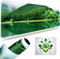 Gaming Mouse Pad Green Eye Protection Desk Pad Set 31.5 x 13 in