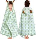 VOOVA & MOVAS Kids Hooded Bath Towel with Elk Hood - Soft, Absorbent