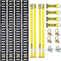 E Track Tie-Down Rail Kit 18PCS 5FT Set - Secure Cargo with Ratchet