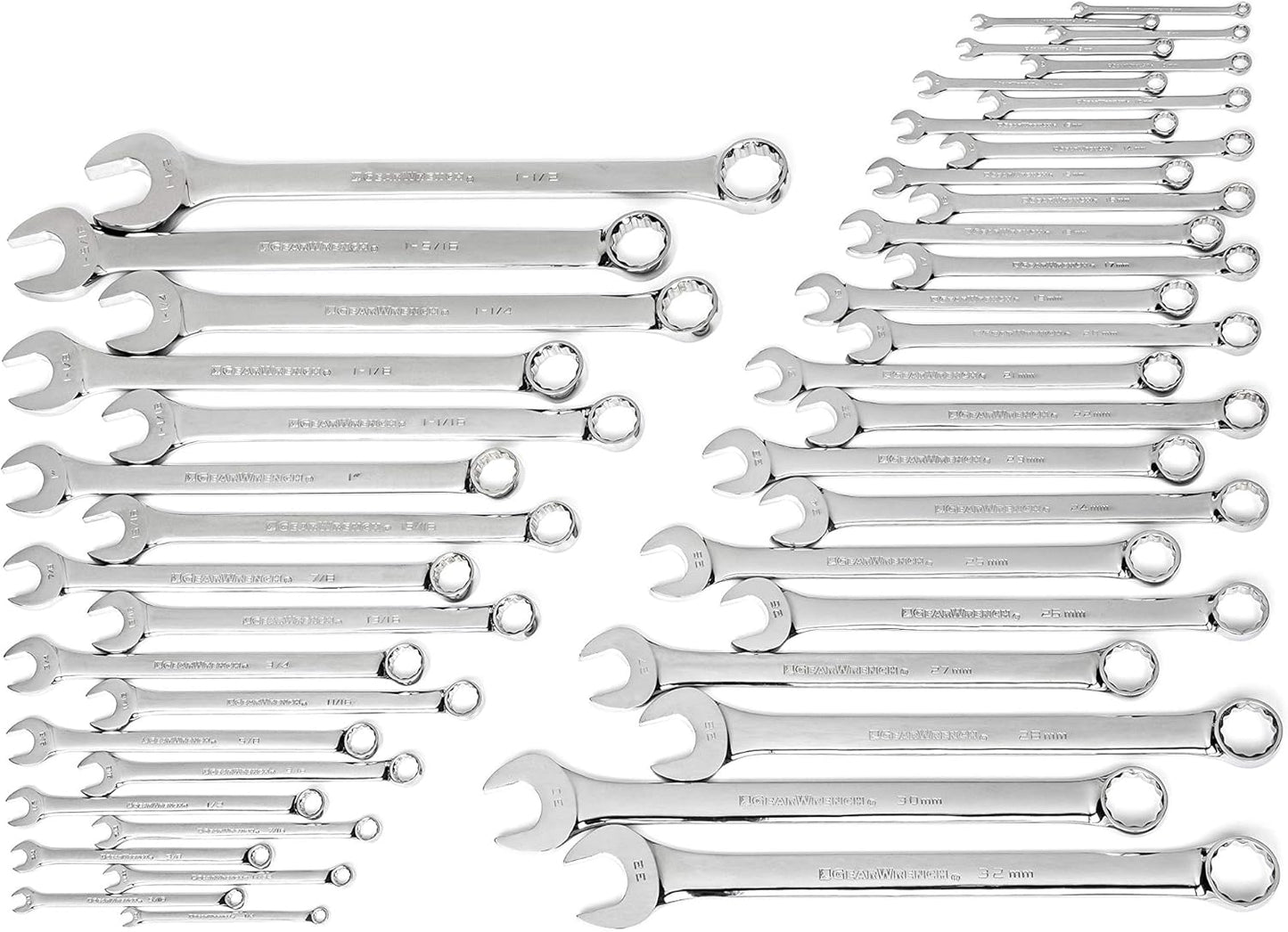 GEARWRENCH 44 Pc. Master Combination Wrench Set for Every Task