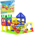 Magnetic Tiles Slide & Swing Playground Building Block Kit - STEM Fun