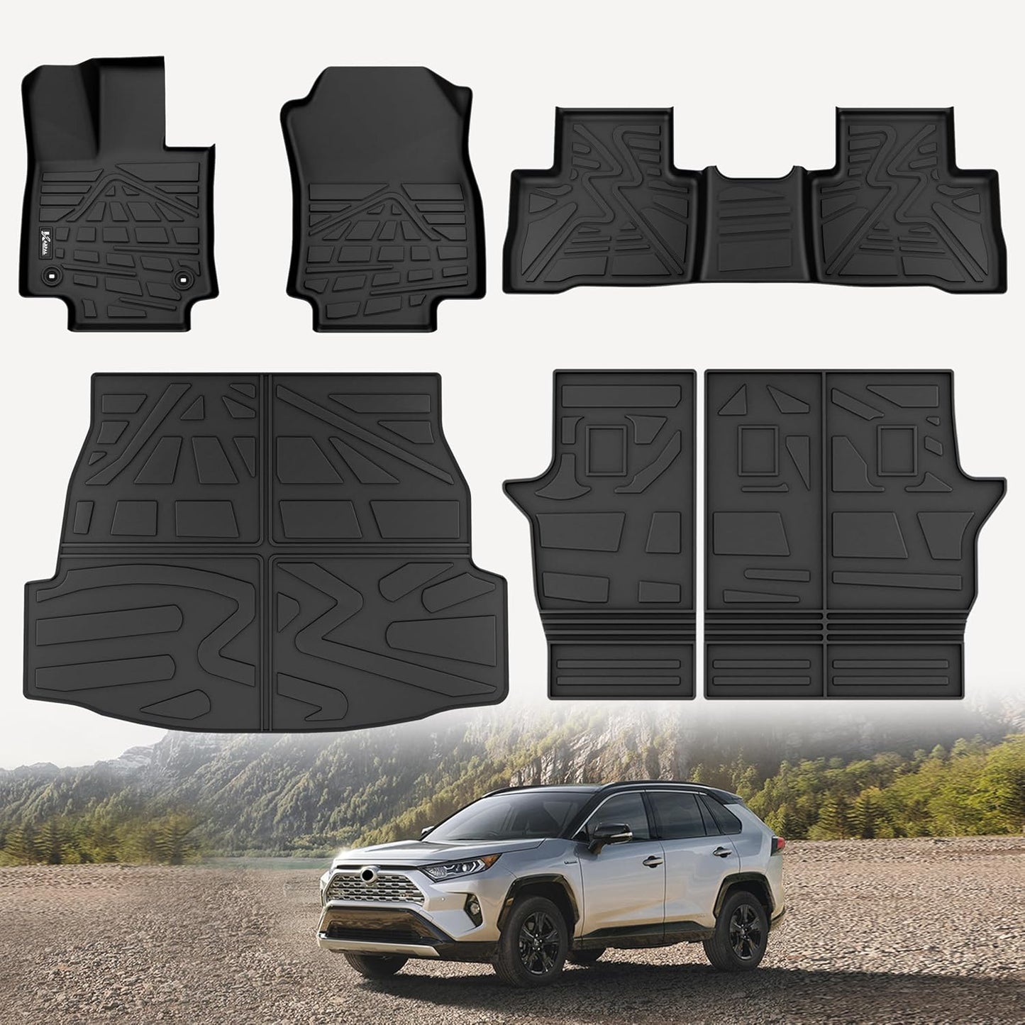 KARPAL Custom Fit Floor Mats for Toyota RAV4 2019-2025