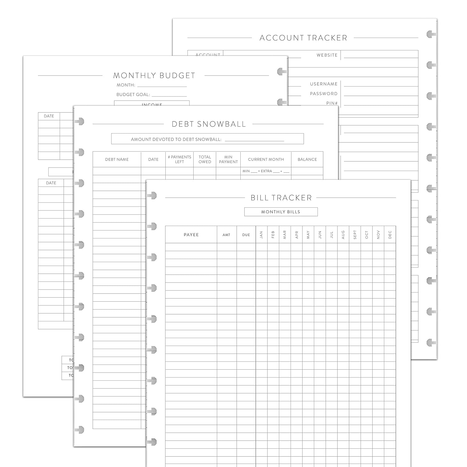 Effortlessly Organize Finances - BetterNote 1-Year Budget Refill