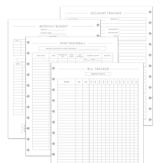 Effortlessly Organize Finances - BetterNote 1-Year Budget Refill
