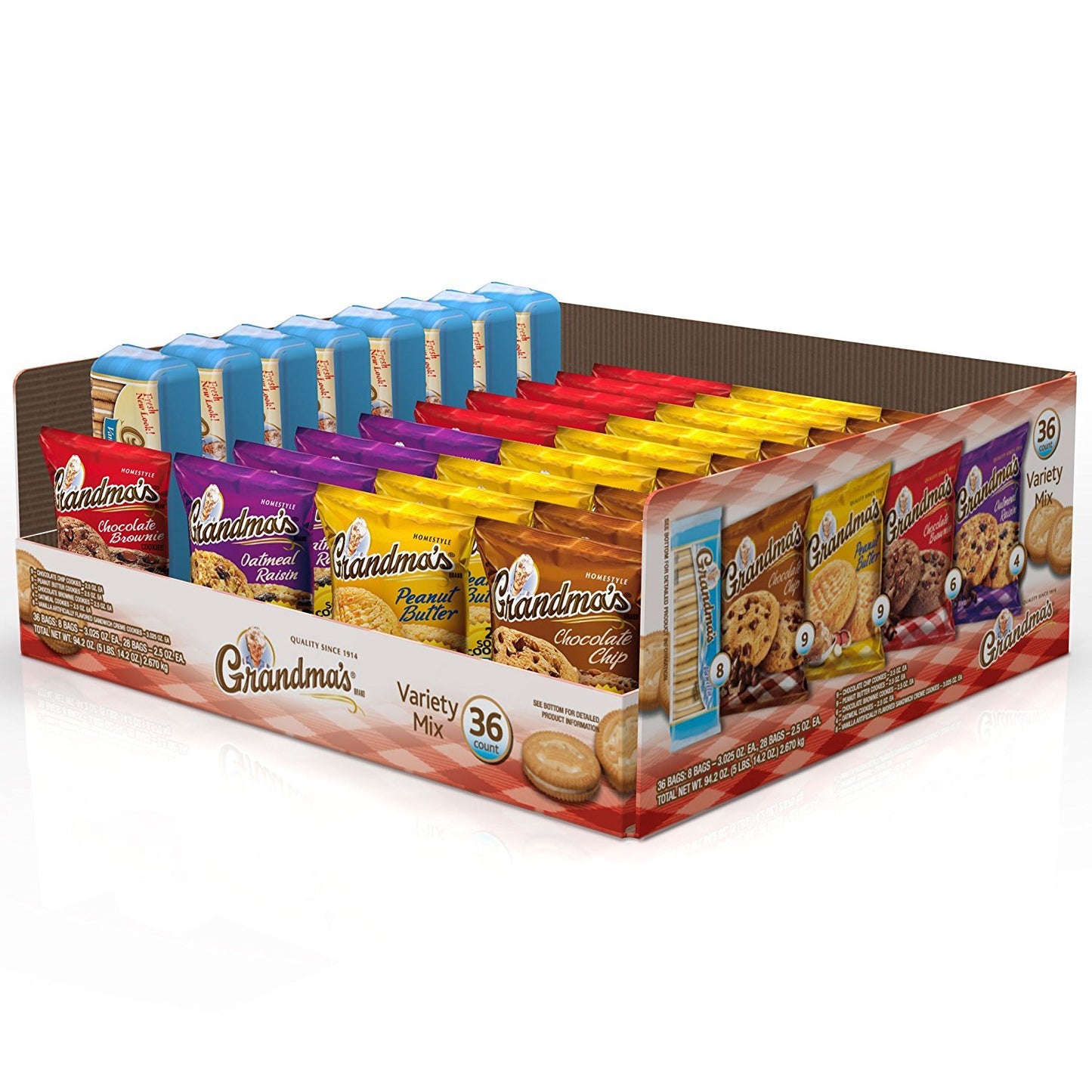 Grandma's Cookies Variety Pack - 36 Count of Delicious Treats