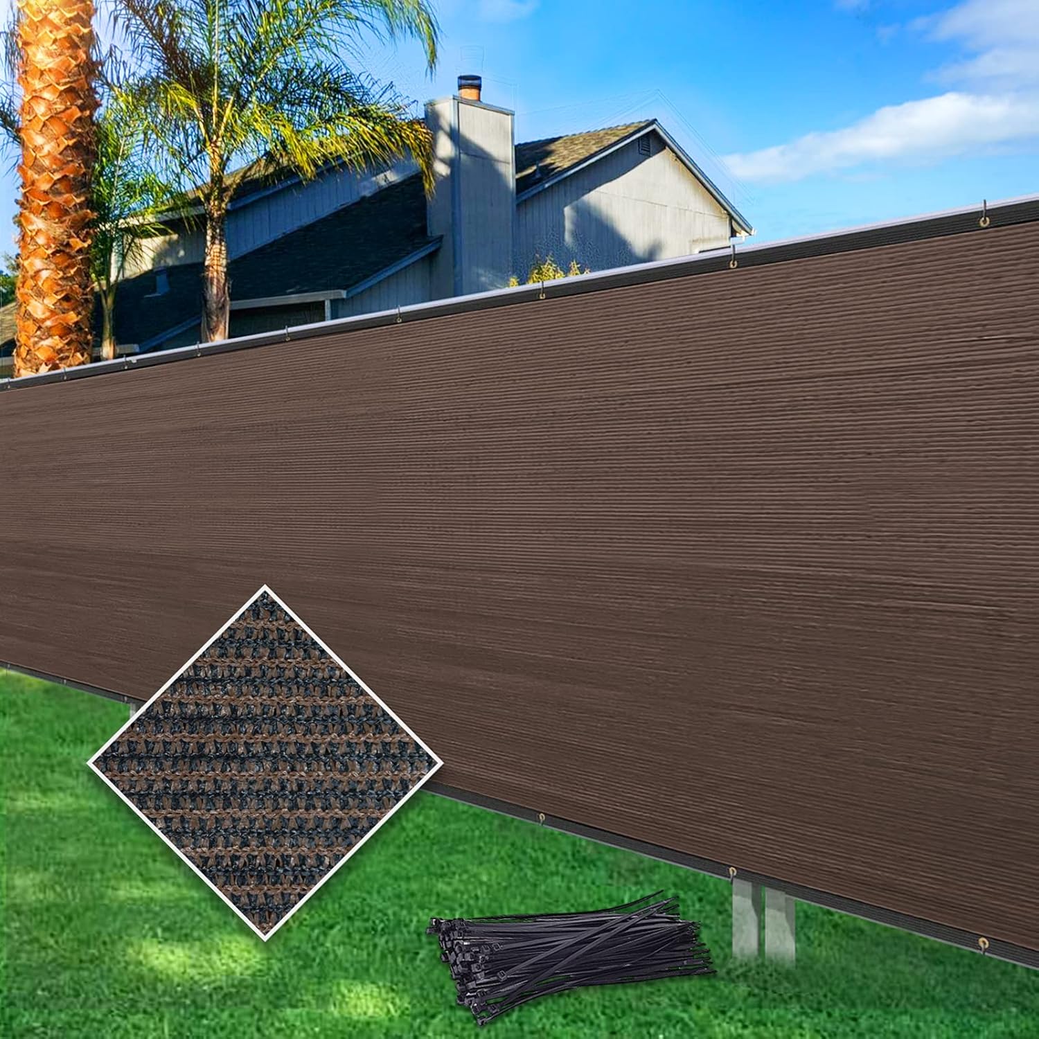 Cisvio 5x50ft Heavy Duty Privacy Screen - Ultimate Privacy Solution