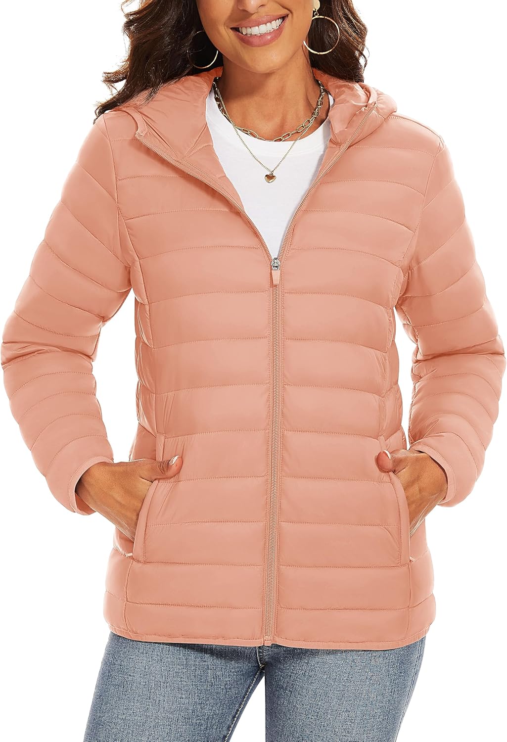 TACVASEN Women's Lightweight Puffer Jacket for Winter Wear