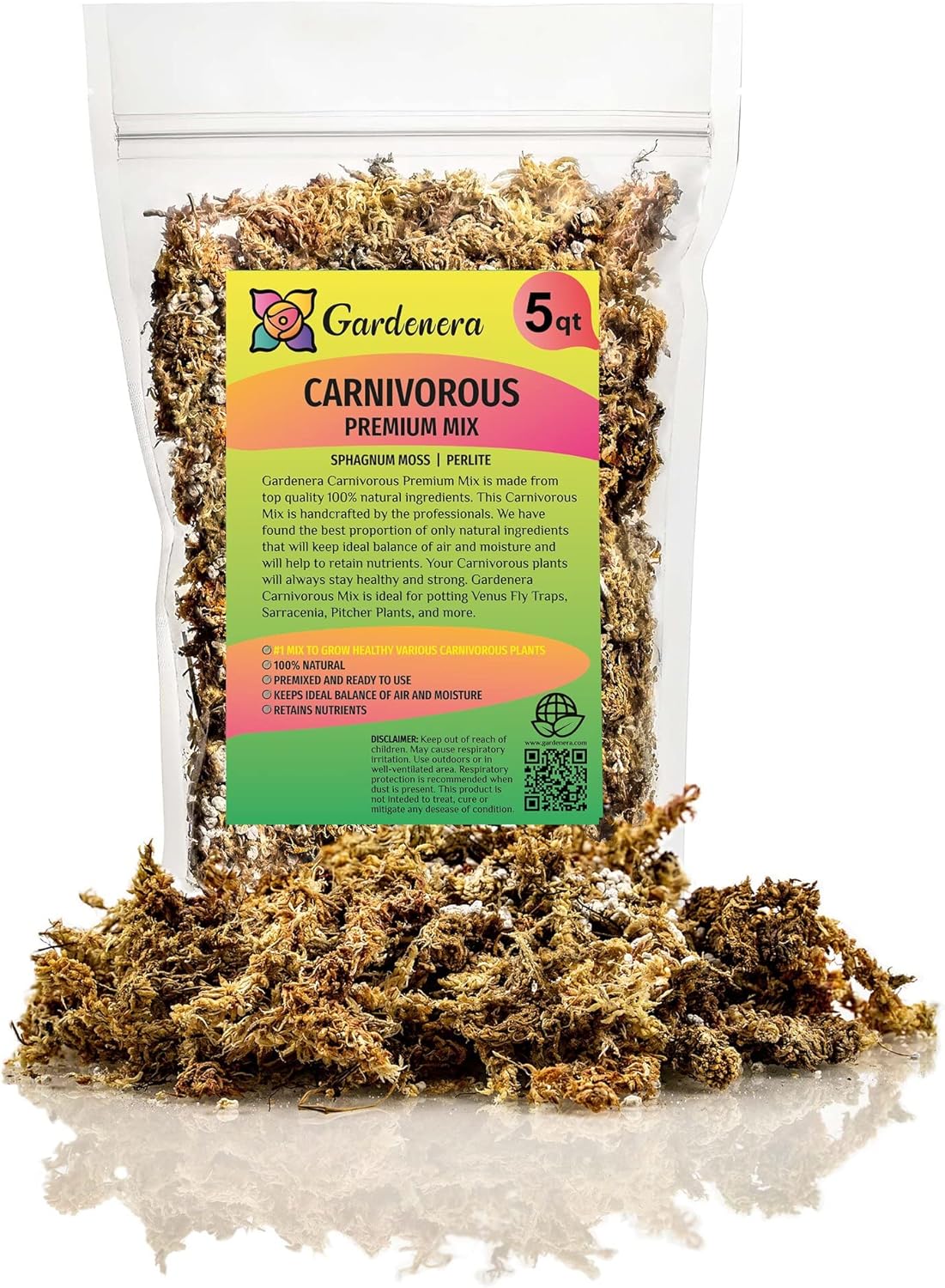 Gardenera Sphagnum Moss Potting Mix for Carnivorous Plants