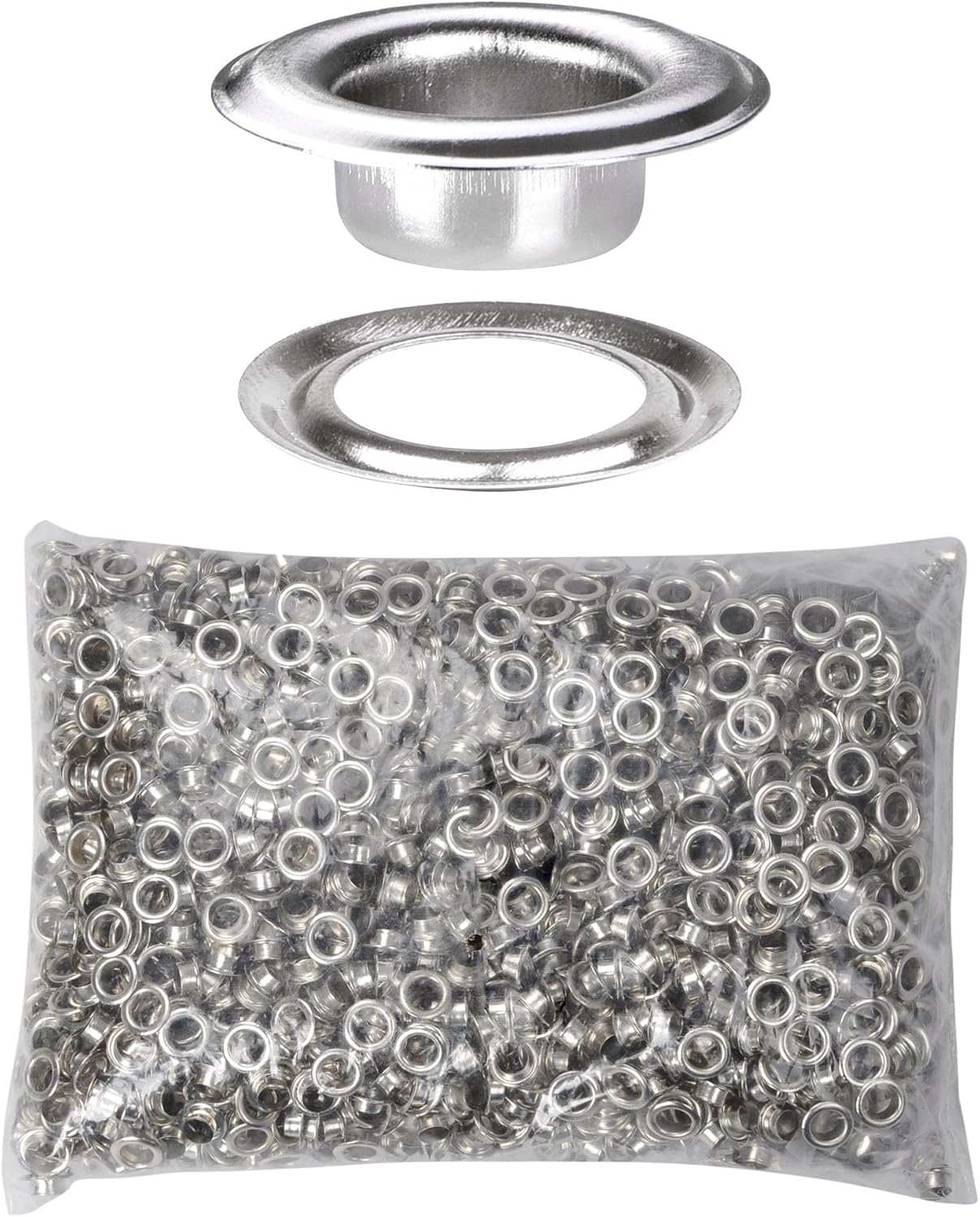Yescom 2000 pcs Grommet Kit for Eyelets and Washers in Nickel