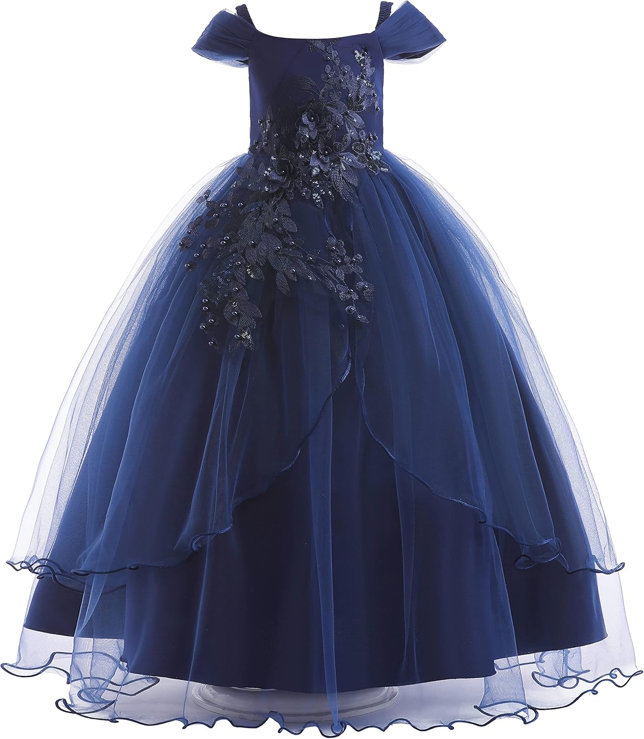 Vintage Off The Shoulder Flower Girl Dress for Special Occasions