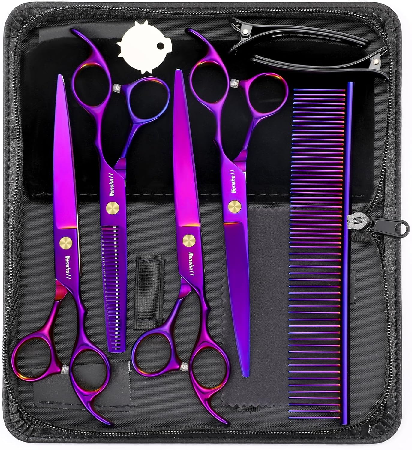 Professional Dog Grooming Scissors Set by Wenshall