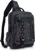 Canvas Sling Messenger Bag for Men - Large Capacity Crossbody