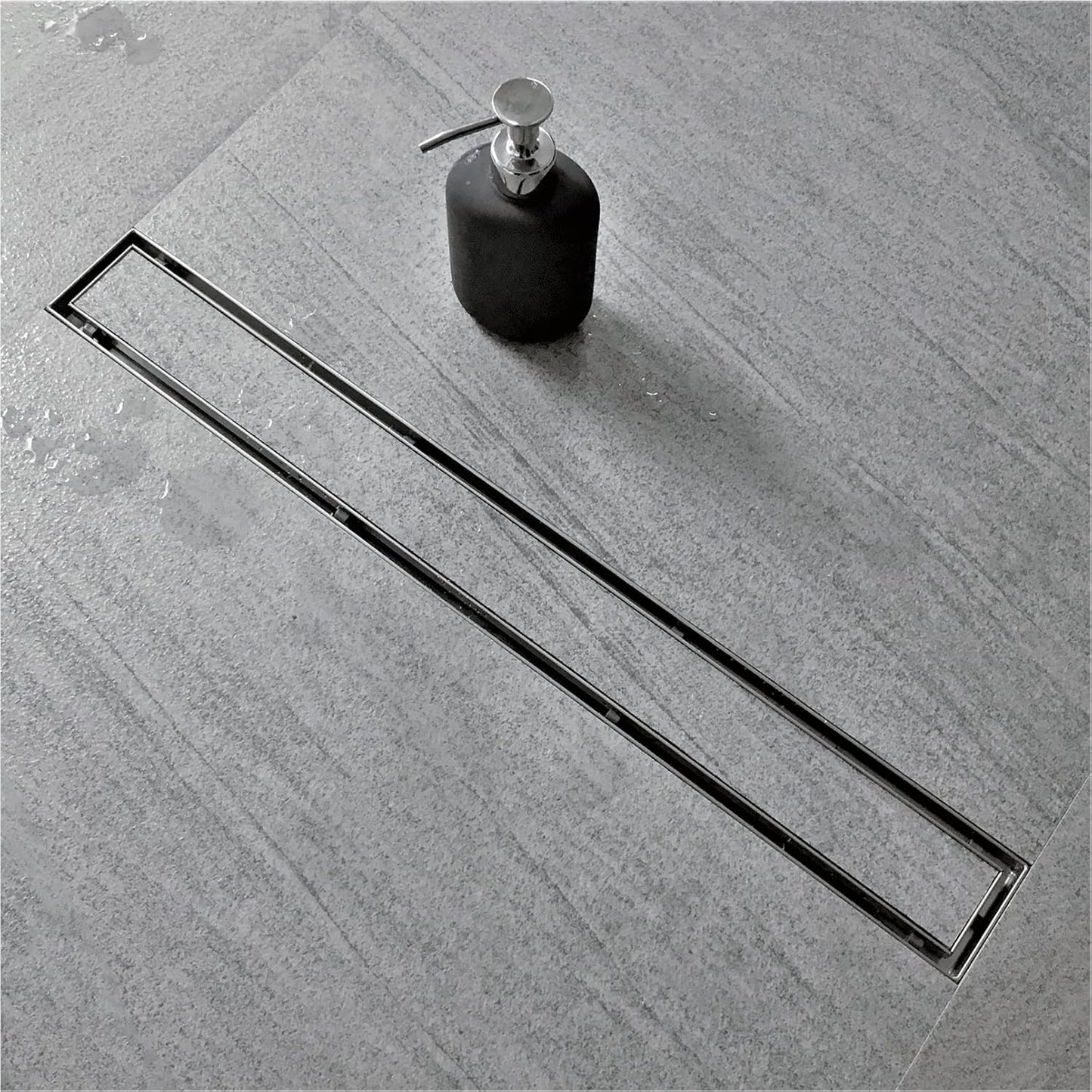 30-Inch Linear Shower Drain with Tile Insert Grate for Easy Flow