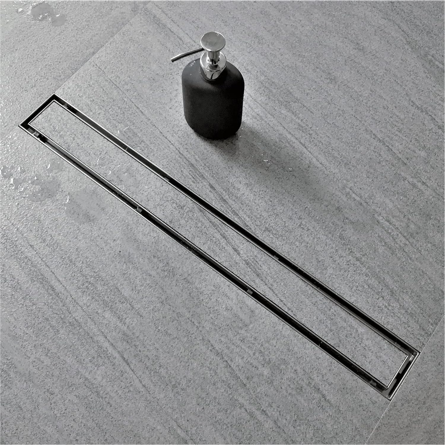 30-Inch Linear Shower Drain with Tile Insert Grate for Easy Flow