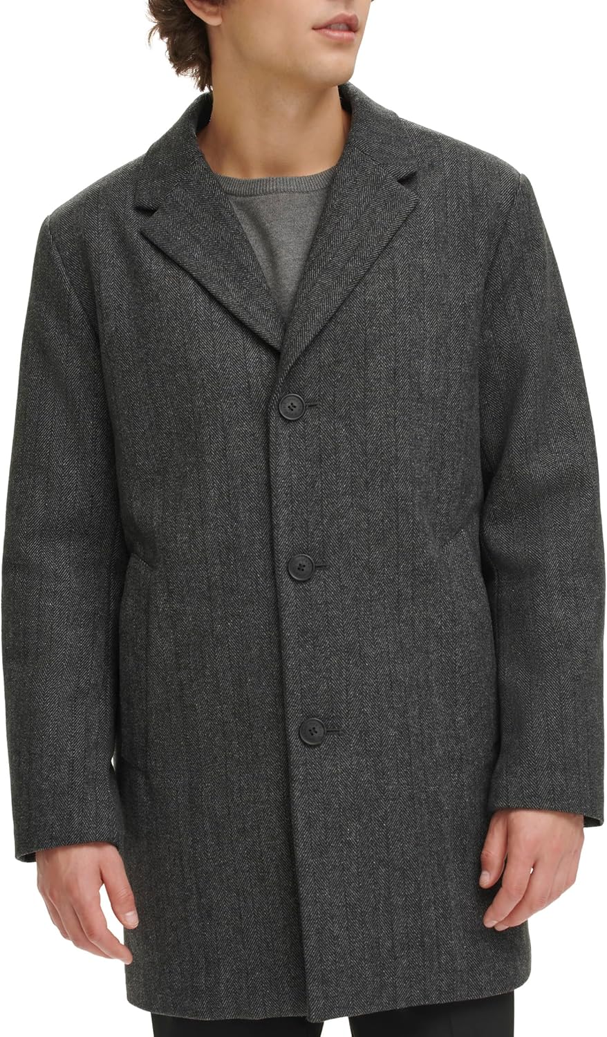 Dockers mens Henry Wool Blend Top Coat for Classic Style