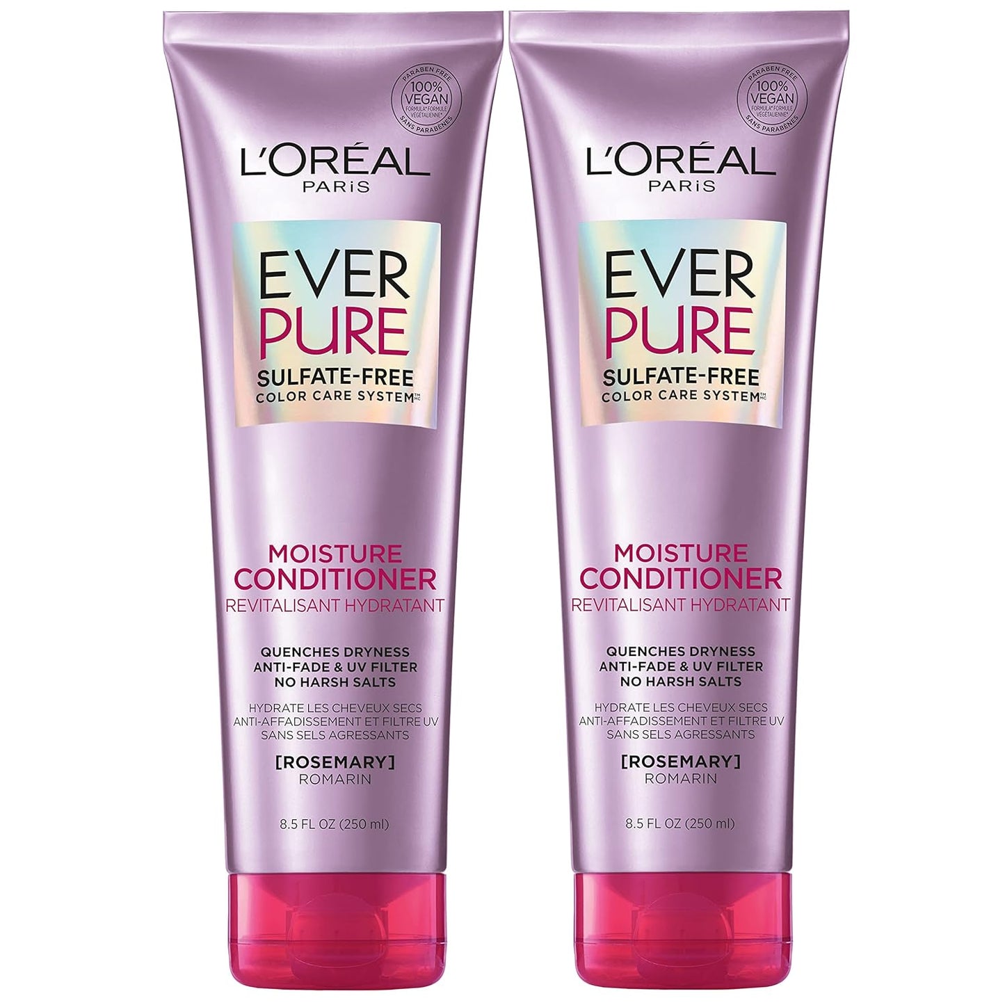 L'Oreal Paris EverPure Moisture Conditioner Set - Color-Treated Hair Hydration x2