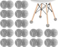 Precut Tennis Balls for Chairs 40-Pack - Gray Floor Protectors