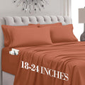 Mocassi Luxury 6-Piece Sheet Set Full - Extra Deep Pocket Comfort