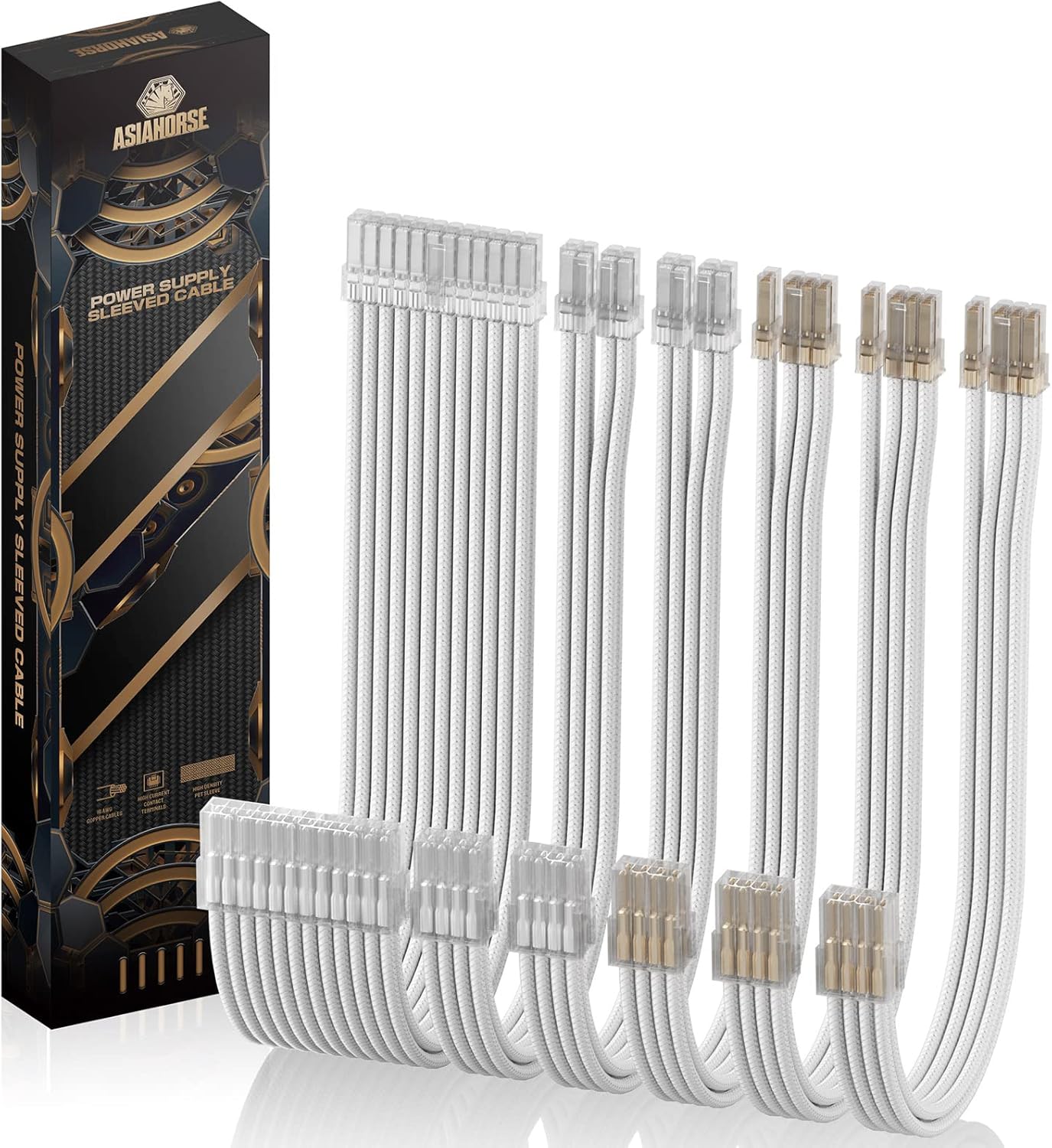 AsiaHorse PSU Cable Extension Kit for Dual CPU Performance