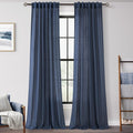 Navy Blue Curtains 120 inch Length for Modern Aesthetic Decor