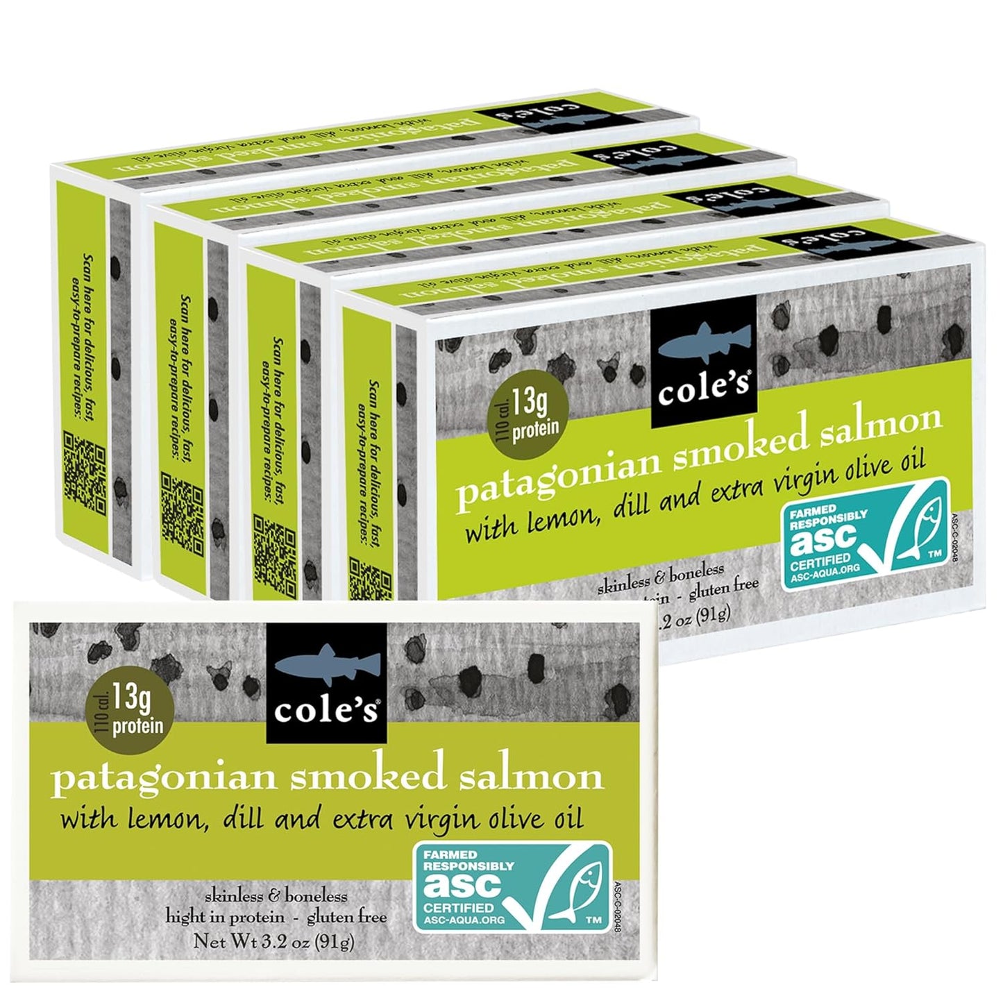 Cole's Smoked Salmon Fillet with Lemon & Dill in Olive Oil