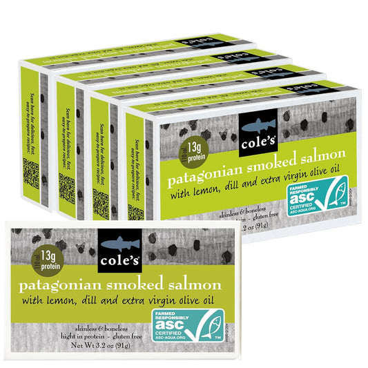 Cole's Smoked Salmon Fillet with Lemon & Dill in Olive Oil