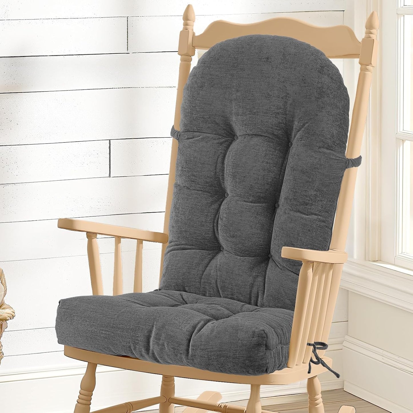 Rocking Chair Cushion with Chenille Fabric for Ultimate Comfort