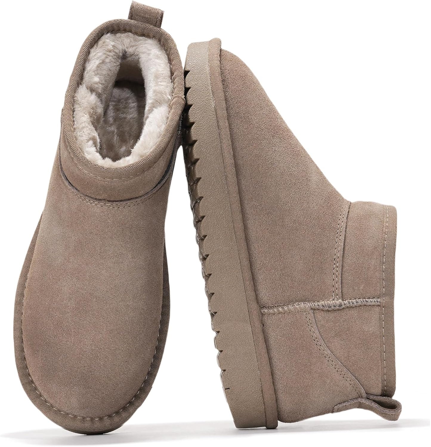 Project Cloud Genuine Suede Ankle Boots for Women - Stylish Comfort