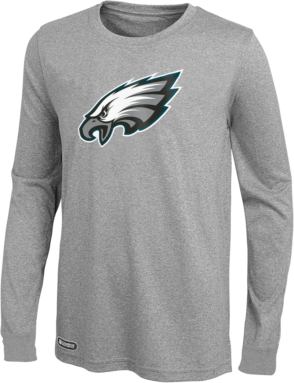 Outerstuff NFL Men's Long Sleeve Tee with Retro Stadium Logo