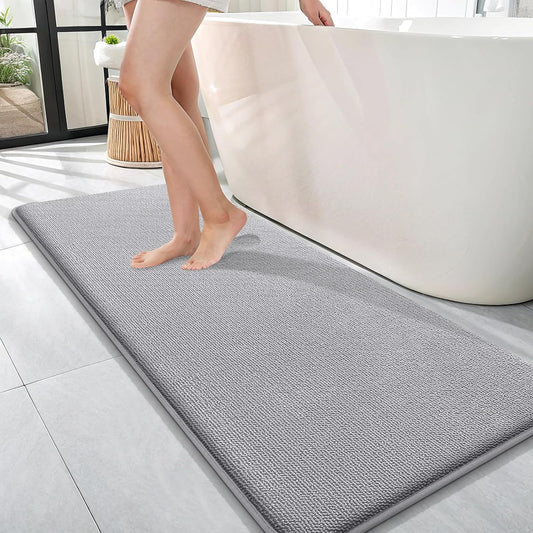 OLANLY Thick Memory Foam Bath Mat Rug for Luxurious Comfort