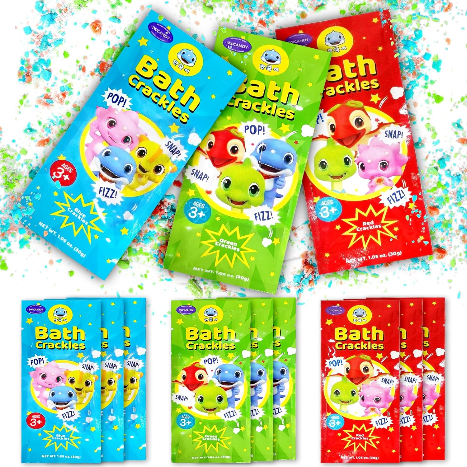 Kids' Bath Crackle Fun Pack - Stocking Stuffer Favorite