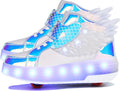 LED Light Up Roller Shoes Wheeled Skate Sneakers for Kids - Fun Glide