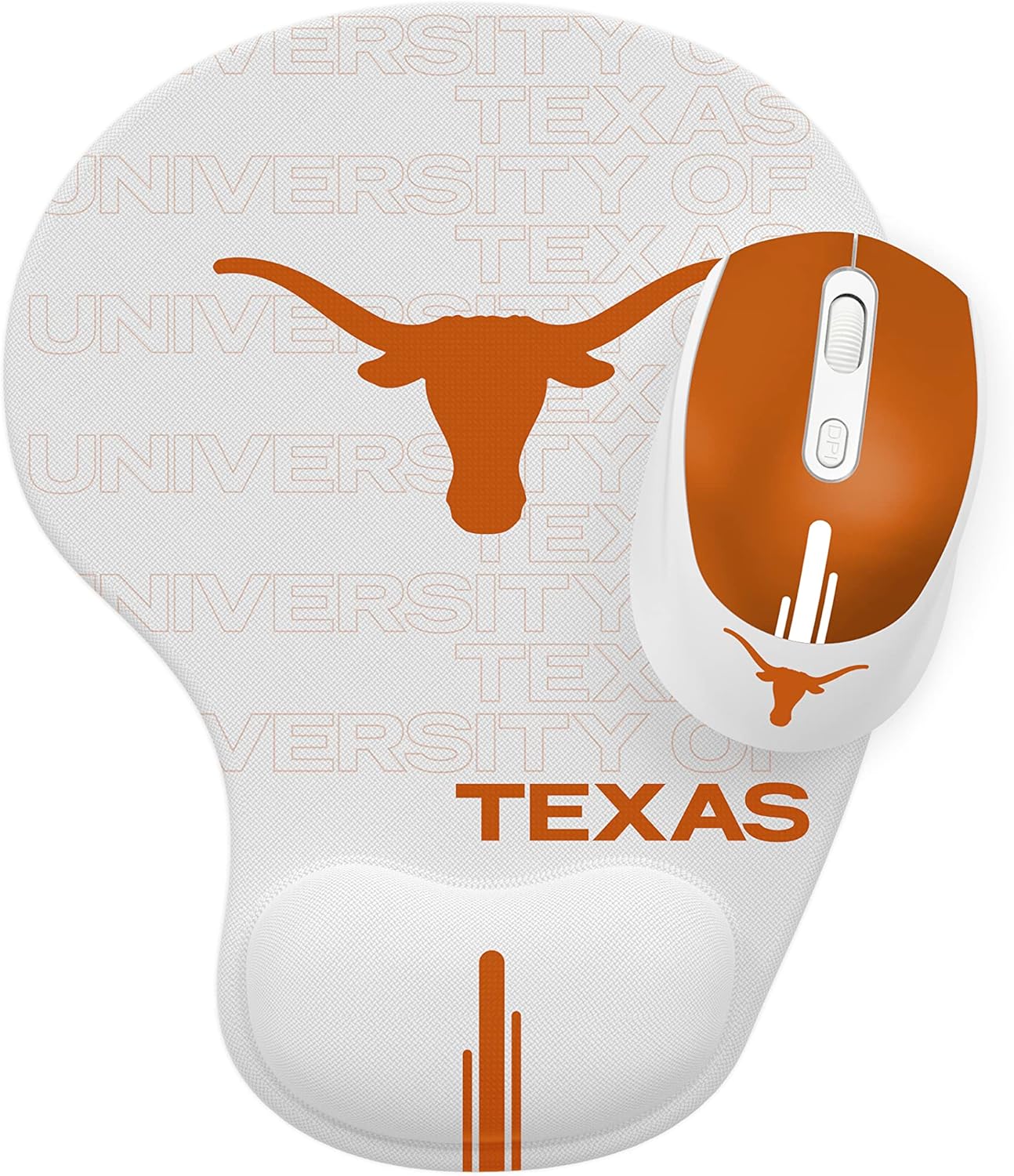 SOAR NCAA Unisex Wireless Mouse with Ergonomic Design and Pad